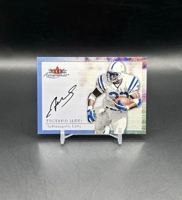 Fleer Tradition 2000 #NNO Edgerrin James autógrafos en tarjeta automática Foto 1 de 2