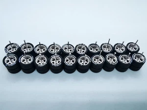 Samed Wheels 10er Set Pack 5 Bolzen CHROM 12-12mm weiß SW-Schriftzug #42 - Bild 1 von 6