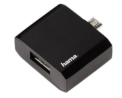 Hama Micro-USB OTG Adapter USB-Host USB-Stick Daten-Transfer für Handy Tablet PC - Bild 1 von 4