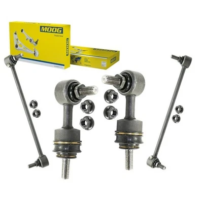 Kit de 4 eslabones de extremo de barra estabilizadora trasera + delantera MOOG para Hyundai Sonata 2011-14 L4 2,4 L Foto 1 de 4