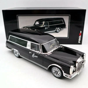 SCHUCO 1/18 MERCEDES-BENZ 600 CARRO FUNEBRE CARRO 1965 CARRO FUNEBRE MODELLO NERO - Foto 1 di 8