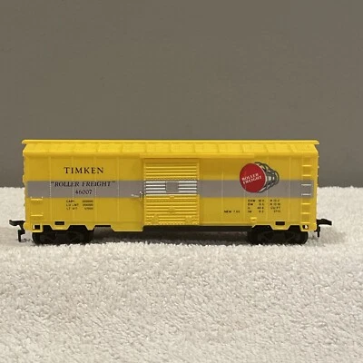 HO Scale Timken Roller Freight Yellow Box Car #46007 - Image 1 of 4