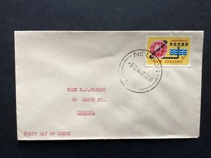 NZ 1963 Commonwealth Cable FDC, Nelson CDS pmk (NZF1320#2) - Picture 1 of 2