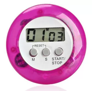 Lila Digital Küche Timer Magnetclip Koch Restaurant Countdown Stoppuhr - Bild 1 von 3