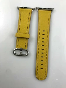 Original Apple Watch 38mm 40MM 41MM 42MM Classic Buckle leather Band Marigold - Picture 1 of 9