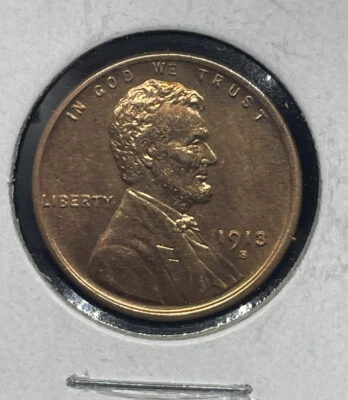 1913-S Lincoln Cent Wheat Penny ---- Nice Details Coin ---- Amazing Rare Coin-HU - Image 1 of 4