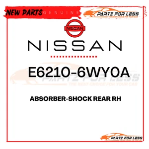 E6210-6WY0A NISSAN GENUINE ABSORBER-SHOCK REAR RH E62106WY0A NEW OEM - Picture 1 of 1