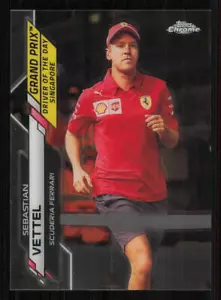 2020 Topps Chrome Formula 1 #168 Sebastian Vettel/Grand Prix Driver of the Day - Picture 1 of 2