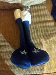 Dallas Cowboys Woman's Bootie Slippers Small 5-6 NWT - Picture 1 of 3