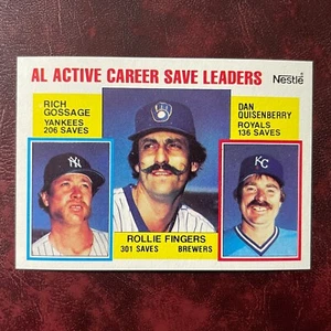 1984 Topps NESTLE Set GOSSAGE FINGERS SAVE LEADERS Parallel #718 YANKEES *MINT* - Picture 1 of 1