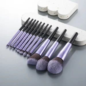 11-teiliges hochwertiges weiches Kunstfell Make-up Pinsel Set für Anfänger / Fortgeschrittene - Bild 1 von 14