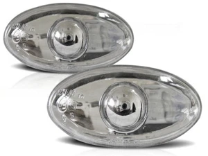 PEUGEOT 206 / 307 KBPE02 TURN SIGNAL INDICATORS CHROME - Picture 1 of 1