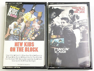 New Kids On The Block Self Titled 1986 Cassette Tape NKOTB & Hangin' Tough LOT