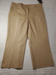 Investments Women's 5th Avenue Fit Crop Khaki Dress/career Pants. Size 18 BNWT - Picture 1 of 8