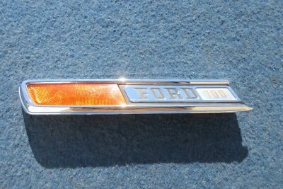 1968 Ford F-700 SIDE HOOD BADGE Good Used Original 1969 1970 1971 1972 Foto 1 de 4