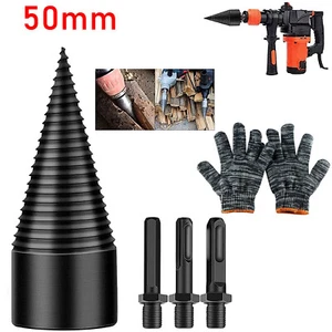 50MM HOLZSPALTER KEGELSPALTER BOHRER DRILL KEGEL SPALTBOHRER FÜR BOHRMASCHINE - Bild 1 von 13