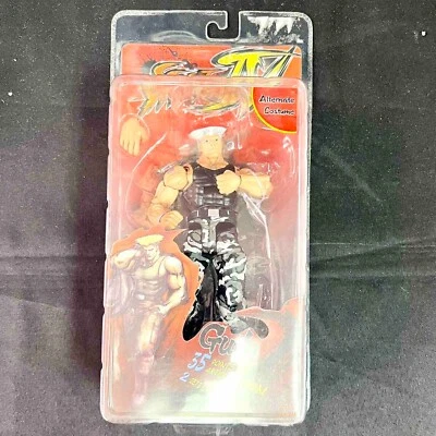 NECA Street Fighter IV Guile Disfraz Alternativo 6" Figura de Acción Negro Verde NUEVO Foto 1 de 2
