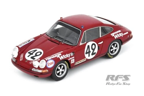 Porsche 911T Wicky Racing Le Mans 1969 Wicky/Berney Spark 1 43 S9751