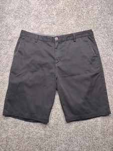 Billabong Men’s Shorts Sz 38 Dark Black Khaki Bermuda Length Casual Golf Preppy - Picture 1 of 12