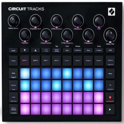 Novation Circuit Tracks MIDI USB Rechargeable Groovebox w/Synths/Drums/Sequencer - Image 1 of 4