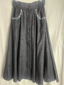Carol Little Skirt 8 Vtg Desert Boho Western Gothic Festival Artsy Coachella - Picture 1 of 7