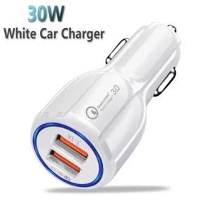 12v Fast Car Charger USB Cigarette Lighter Socket Car Adapter For iPhone Samsung - Picture 1 of 7