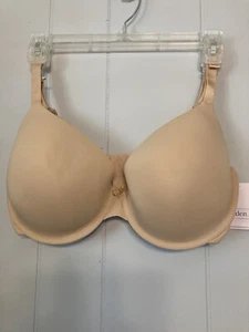 Auden Convert to Racerback Lightly Lined Smooth Demi T-Shirt Bra Beige Choose Sz - Picture 1 of 5