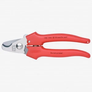 Tijeras de cable Knipex 6,5" con resorte y palanca de bloqueo - empuñadura de plástico - Imagen 1 de 1