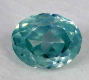 Superb Water Blue Zircon 51-52 Ct Oval Cut Cambodia Natural Certified Gemstone - Picture 1 of 6