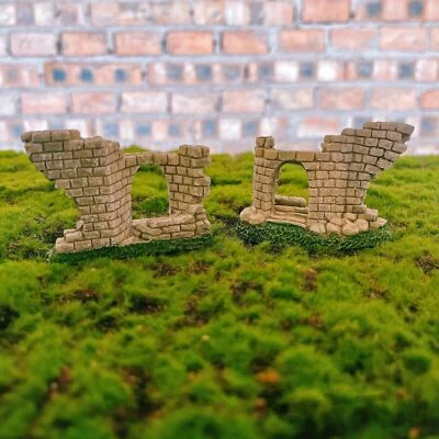 1PC Miniature Shimen Ruins HO/OO Scale Sand Table Building Diorama Model Part - Image 1 of 4