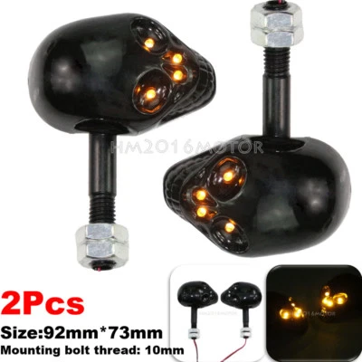 2.8"LED Mini Turn Signal For Honda Shadow Spirit RS 750 1100 VTX1300 VTX1800 - Image 1 of 4