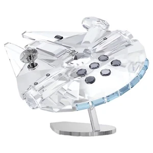 SWAROVSKI CRYSTAL STAR WARS MILLENNIUM FALCON SHIP FIGURE BRAND NEW - Picture 1 of 7