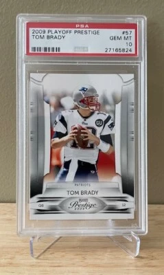 Tom Brady 2009 Playoff Prestige #57 PSA 10 GEM MT - Image 1 of 2