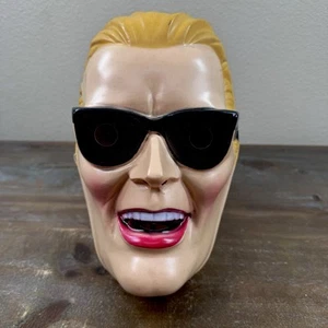 Vintage 1980s Max Headroom Plastic Halloween Mask Costume TV Personality Pepsi - Picture 1 of 21