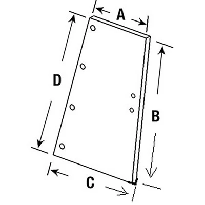Cuarto de ventana trasero de vidrio de cabina derecha o izquierda para International 886 1486 986 1586 1086 Foto 1 de 4