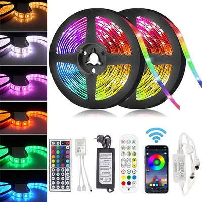 5m-30m LED Stripe 5050 SMD RGB Leiste Streifen Band Licht Leuchte Lichterkette - Bild 1 von 4