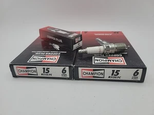 Champion 15 Spark Plug Copper Plus RS15LYC *2 Packs of 6, QTY: 12* - Foto 1 di 1