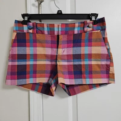 Banana Republic Ryan Fit 短裤女式 8 (32x3) 多色格子口袋  — 第 1/4 张图片