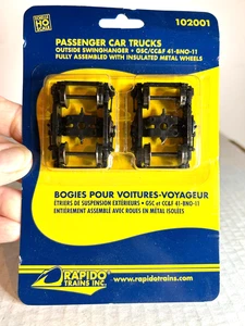 RAPIDO #102001 Outside Swinghanger GSC/CC&F Passenger Car Trucks H.O. 1:87 - Picture 1 of 1