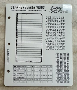 TIM HOLTZ Stampers Anonymous *SCHOOL DESK* Stamp Set CMS057 Backgrounds NEW - Picture 1 of 2
