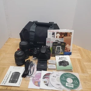 Canon EOS Rebel T4i 650D Digital SLR 18.0MP Camera Kit Bag w/18-55/55-250mm Lens - Picture 1 of 23