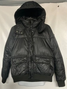 CHAQUETA DE ABRIGO BOMBER ABERCROMBIE & FITCH con capucha acolchada talla pequeña para mujer - Imagen 1 de 8
