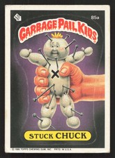 Stuck CHUCK 1986 Topps Garbage Pail Kids Series 3 #85a EX {0531