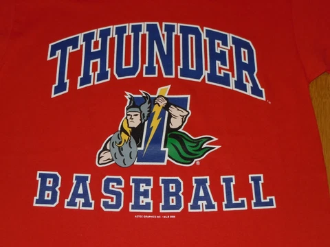 TRENTON THUNDER BASEBALL SHIRT MENS SMALL RED Cover