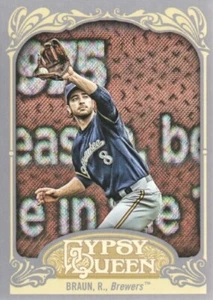 2012 Topps Gypsy Queen #80B Ryan Braun VAR SP Card - Picture 1 of 1