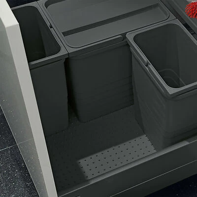 Ninka eins2vier Abfallsammler dunkelgrau Mülleimer Abfalleimer Blum Tandembox - Bild 1 von 4