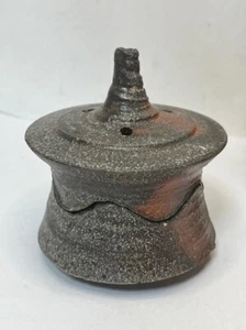 Japanese Echizen ware by Nobuo Takezawa Incense burner Unused - Picture 1 of 10