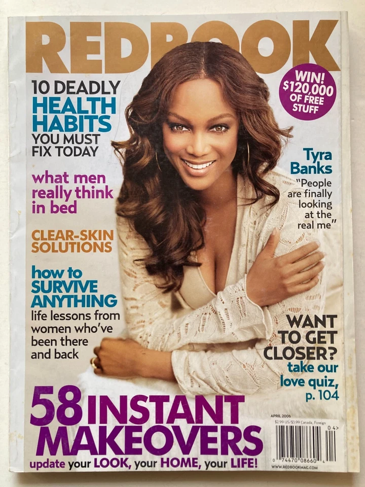 TYRA BANKS April 2006 REDBOOK Magazine - Image 1 of 1