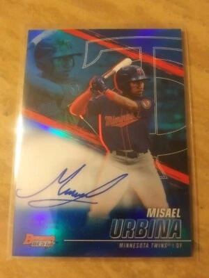 2021 Bowmans Best Mussel Urbina Blue Refractor Auto /150 (Free Shipping) - Image 1 of 2