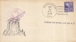 DEVILS TOWER, WYOMING - Unknown cachet - Picture 1 of 1